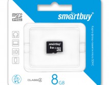 Карта памяти MicroSDHC SmartBuy 8GB cl4, SB8GBSDCL4-00