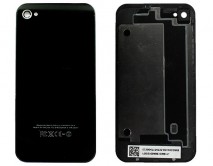 Задняя крышка (стекло) iPhone 4 черная 3 класс