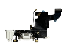 Шлейф iPhone 6S на системный разъем + разъем гарнитуры + микрофон белый 1 класс