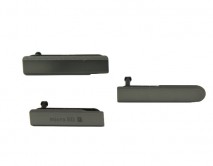 Заглушка SIM/SD Sony Xperia Z1 Compact (D5503) черная (3 шт) 
