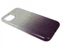 Чехол iPhone 11 Pro Max Shine (серебро/фиолетовый)