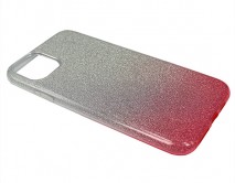 Чехол iPhone 11 Pro Max Shine (серебро/розовый)