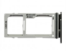 Держатель SIM Samsung G970F S10e (2 SIM) серебро