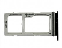Держатель SIM Samsung G970F S10e (2 SIM) черный
