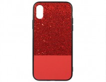 Чехол iPhone X/XS Bling (красный)