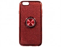 Чехол iPhone 6/6S Shine&Ring (красный)