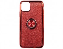 Чехол iPhone 11 Pro Max Shine&Ring (красный)