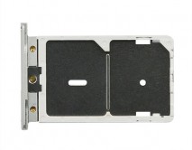 Держатель SIM Xiaomi Redmi Note 3 (2 SIM) серебро