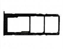 Держатель SIM Samsung A10S (2 SIM) черный