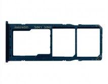 Держатель SIM Samsung A20/A30/A50 (2 SIM) синий