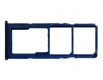Держатель SIM Samsung A70 (2 SIM) синий