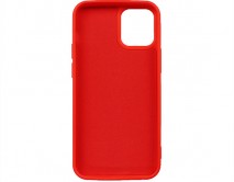 Чехол iPhone 12 Mini Microfiber (красный)