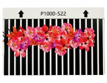 Защитная плёнка текстурная на заднюю часть Цветы (Цветы, линии, S22) 