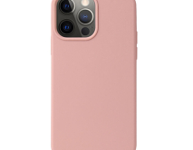 Чехол iPhone 13 Pro Max Liquid Silicone FULL (вишнево-розовый)