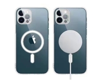 Чехол iPhone 12 Acrylic MagSafe, с магнитом, прозрачный