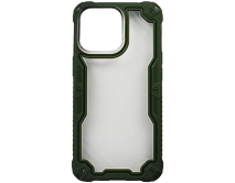 Чехол iPhone 13 Pro Armor Carbon (зеленый)