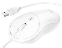 Проводная мышь Hoco GM13, белый, USB подключение, 1000/1600 DPI, 4D клавиши