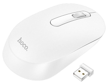 Беспроводная мышь HOCO GM14 Platinum, белый, подключение 2.4G, 1200DPI, 3D клавиши 