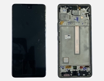 Дисплей Samsung A536B Galaxy A53 + тачскрин + рамка черный (GH82-28024A) (Service Pack 100%) 