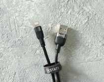 Кабель Kstati KS-010 Lightning - USB черный, 1м 
