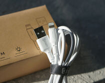 Кабель Kstati KS-013 Lightning - USB белый, 1м 