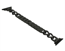 Ремешок Watch Series 42mm/44mm/45mm/49mm single row metal band черный