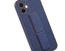 Чехол iPhone 12 Pro Sunny Leather+Stander (темно-синий) 
