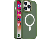 Чехол iPhone 13 Matte Case MagSafe (зеленый)