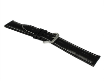 Ремешок Samsung/Huawei/Amazfit Bip/GTS 20mm crocodile leather band кожаный черный #3 