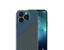 Чехол iPhone 14 Pro Max LUXO Kevlar MagSafe (J211 зеленый/голубой)