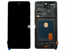 Дисплей Samsung G780F Galaxy S20 FE + тачскрин + рамка черный (Копия - OLED) 