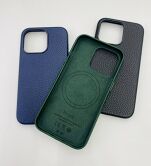 Чехол iPhone 12/12 Pro Classic Leather (темно-зеленый)