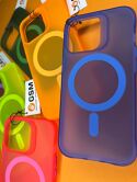 Чехол iPhone 14 NEON MagSafe (фиолетовый)